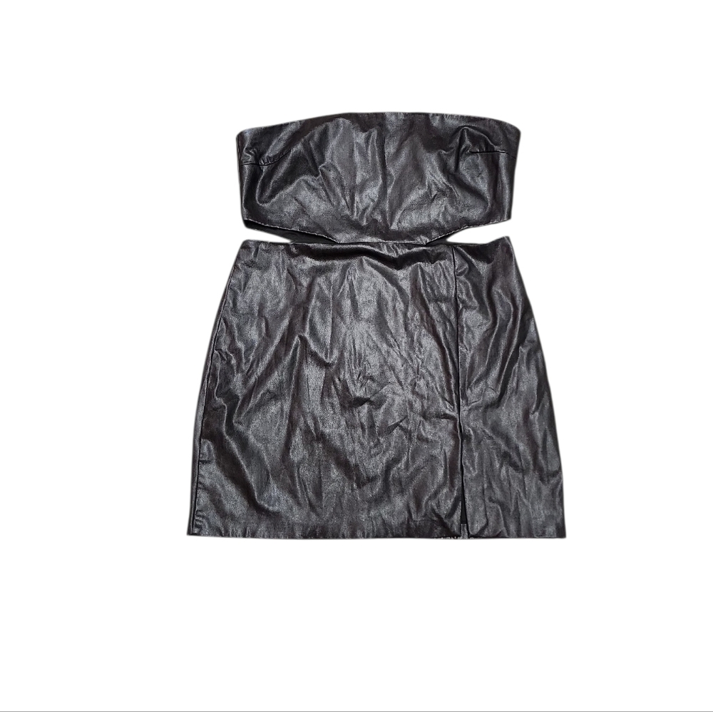 Amanda Uprichard Black Strapless Dress